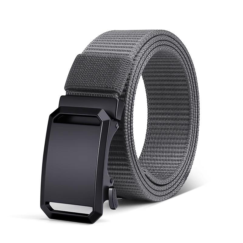 Men's 2026 Canvas Tactical Automatic Buckle Belt - Trendy, Versatile, Casual Workwear Accessory