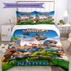 3pcs Custom Name Clash Royale Bedding Set Duvet Cover Closure Includes 1 Duvet Cover & 2 Pillowcases, Soft and Comfortable for All Seasons.