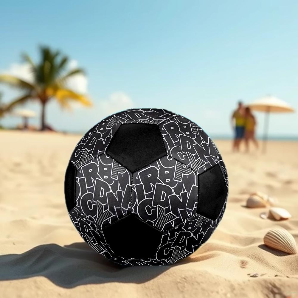 1pc Abstract Alphabet Art Durable Soccer Ball/Football, Size 5, Perfect for Training, Entertainment And Competition,Gift Yy26060656