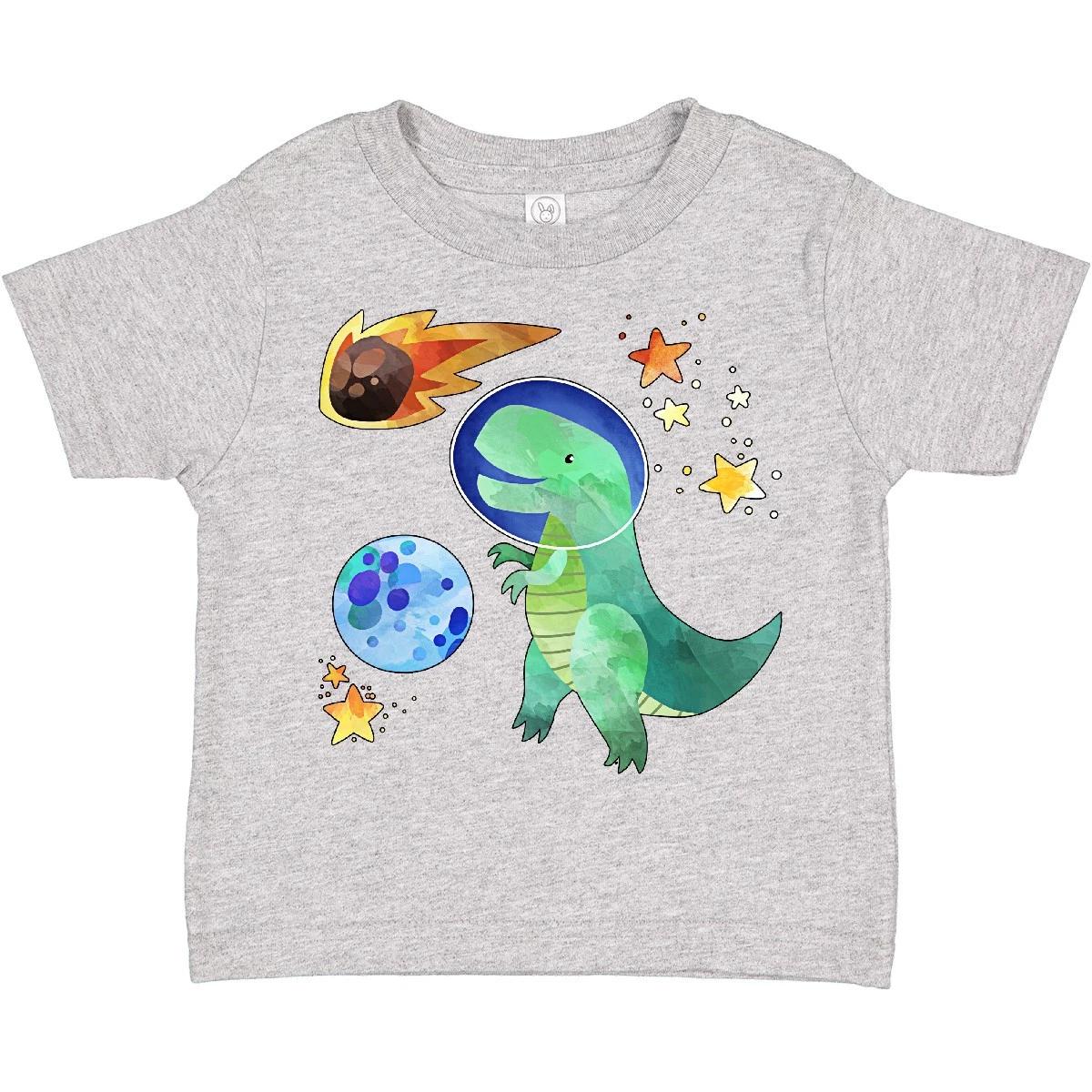 

Inktastic Tyrannosaurus Rex Vs. Meteor Fun Space Dinosaur Toddler kids boys T-Shirt Dino T 120