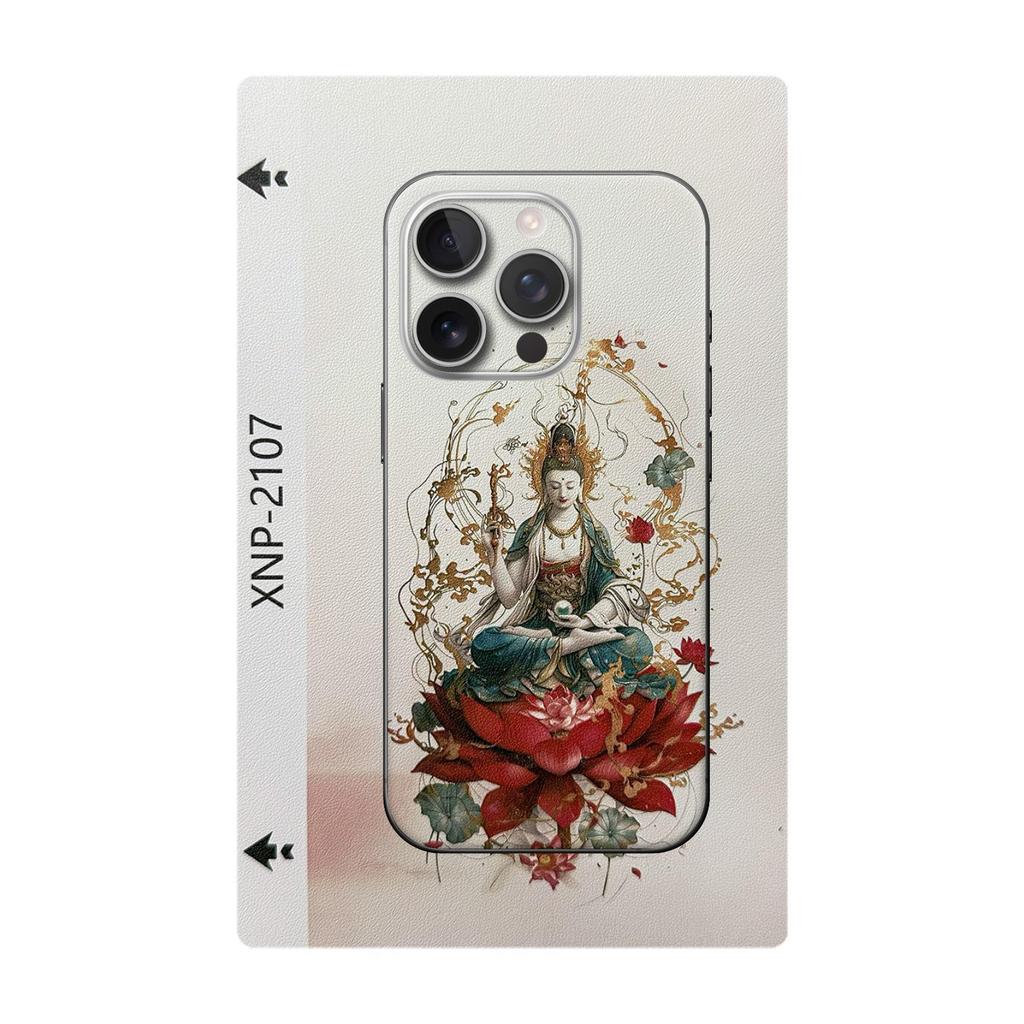 Universal Lambskin Texture Folding Screen Leather Film with 3M Adhesive