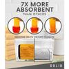 Solid Multipurpose Plush Microfiber Cleaning Cloth Towel for Household, Car Washing, Drying & Auto Detailing - 16" x 24" (6)