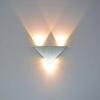 5W Aluminium Dreieck Led Wand Lampe AC90-265V High Power Led Moderne Home Beleuchtung Indoor Outdoor Party Ball Disco Licht