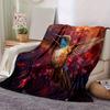 1pc Hummingbird In Flight Blanket  Soft Throw for Home Decor, Gift Idea, Living Room, Travel, Camping, Car Blankets