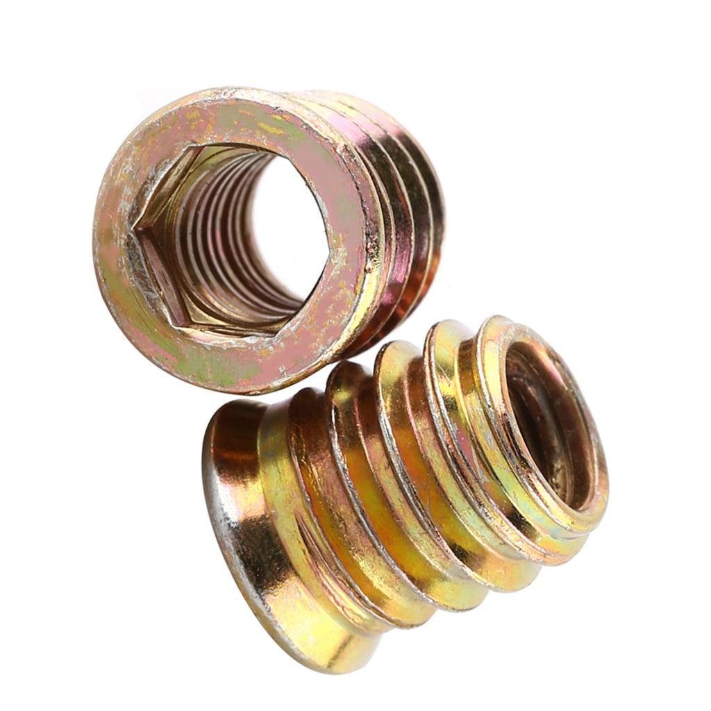 Wood Threaded Insert Nuts Zinc Plated Carbon Steel Furniture Nut (M8*15mm)
