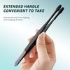 2/3/5Pcs Tweezers With Rubber Tips Stamp Clip False Eyelash Tweezers Rubber Pvc Flat Tip Bent Tip Tweezers Clamping Tool