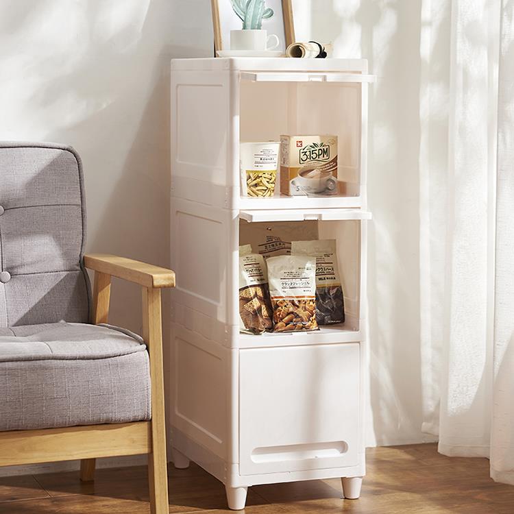 Push-Pull-Abdeckung, Spind, Spielzeug, Kleidung, Multifunktionsspind, Badezimmer, Küche, Wohnzimmer, Crack-Schrank