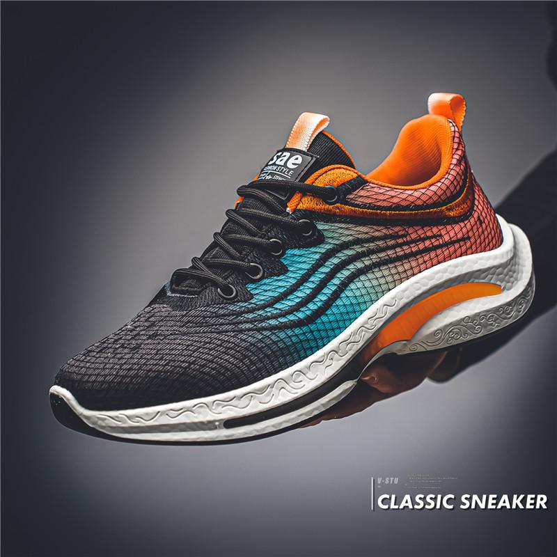 22 new summer mesh thick-soled heightened breathable casual soft-soled sports running shoes