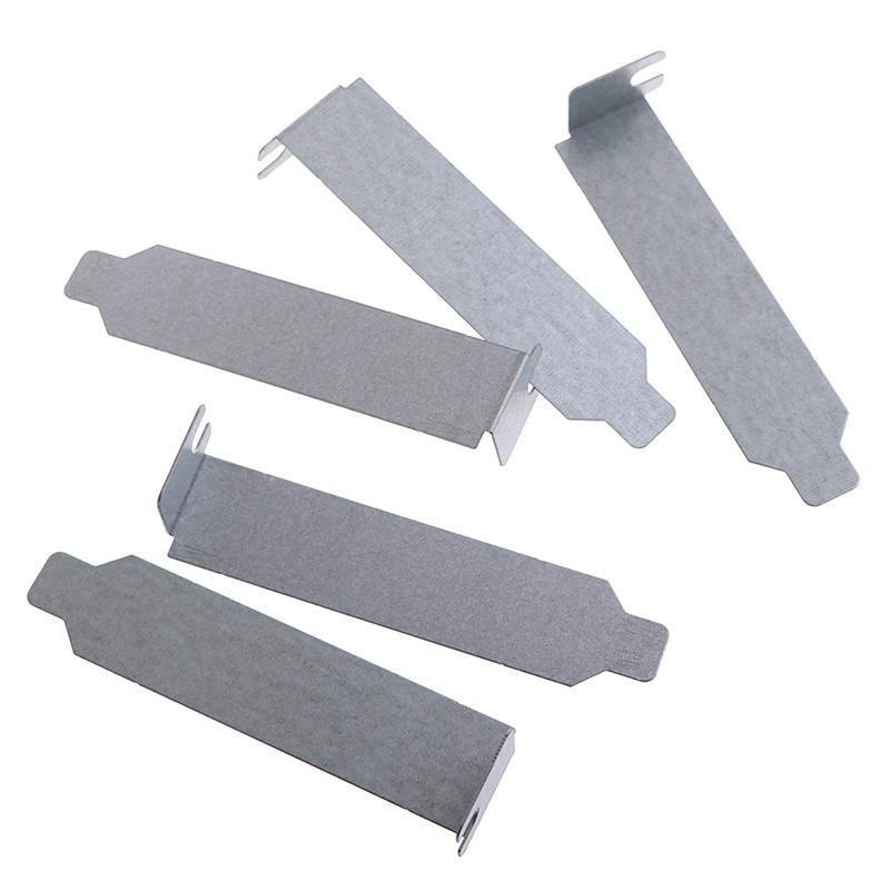 5Pcs/Lot 8Cm Silver Pci Slot Cover Pc Computer Case Dust Filter Blanking Board