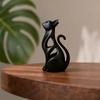 3D Printed Abstract Cat Sculpture Plastic Abstract Cat Figurine Sculpture of Kitten  Bedroom Decor