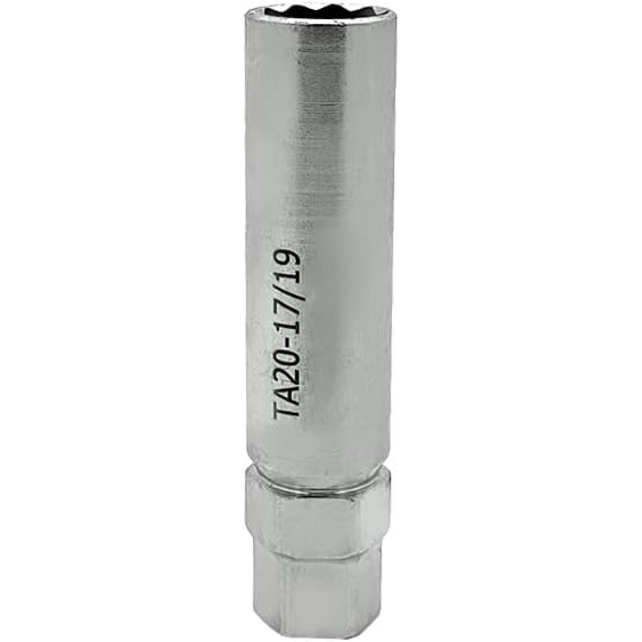 

10-Spline Lug Nut Key Replacement for TA20-17/19, Passenger use, Compatible with Bimecc 10-Spline Lug Nut and Lug Bolts, with 17MM and 19MM Hex Drive