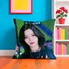 Kpop Style I-Itzy Cushion Cover Plush Fabric Soft Double-Sided Printed Sofa Warm Winter Home Gift Pillow Case