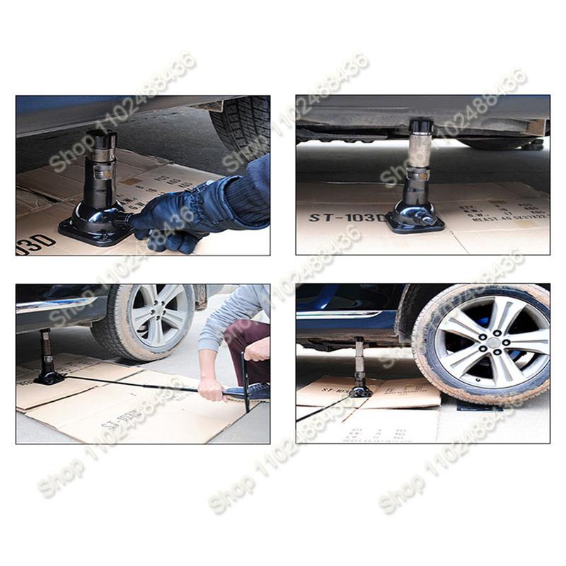 NEW High Quality Screw Jack Double Section 2 Tons Vertical Hand Jack Vehicle Maintenance Mechanical Top Mine Professional Top