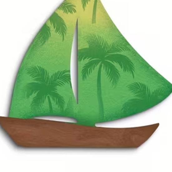 3 Pcs Summer Wood Sailboat Nautical Wall Decor Rustic Wall Hanging Sculpture Ocean Coastal Wall Art for Bathroom Living Room Lake House
