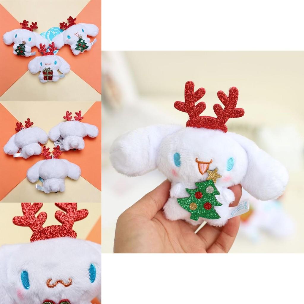 Christmas Plush Pendant Keychain Soft Durable Festive