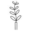 Metal Plant Trellis Leaf Shape Plant Support Frame Planter Insert Wire Trellis for Vine Climbing Plants Indoor Outdoor Plants