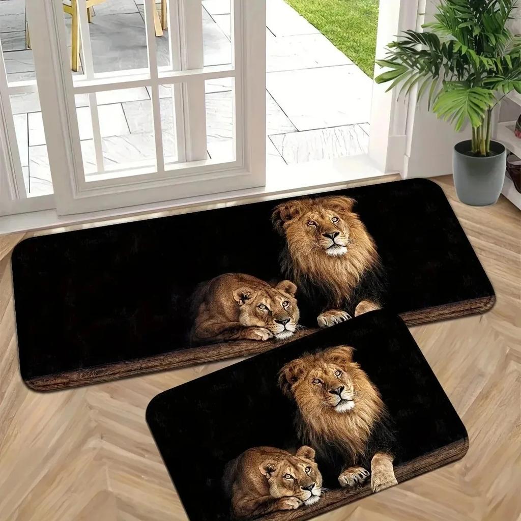 1PC Flag Pattern Kitchen Rugs Non-Slip Home Door Mats Pop Design Bathroom Rugs Bath Mat Carpet for Home Sink Laundry Decor