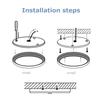 12/24V RV Marine Boat Ceiling Roof Light Universal LED Ceiling Downlight Touch Switch Round Dome Lamp for Camper Yacht Caravan 3