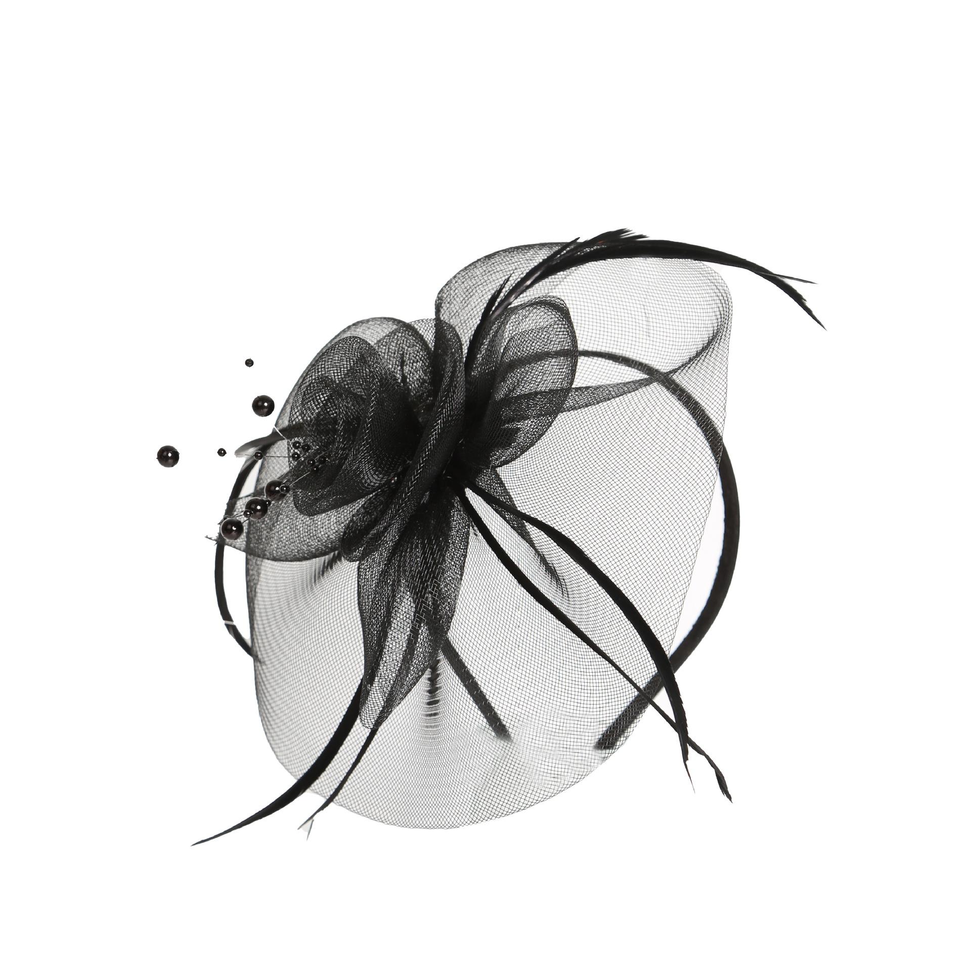 

Перьевая Свадебная Сетка Головной Убор Вечеринка Цилиндр Фото Головной Убор Скачки Фестиваль