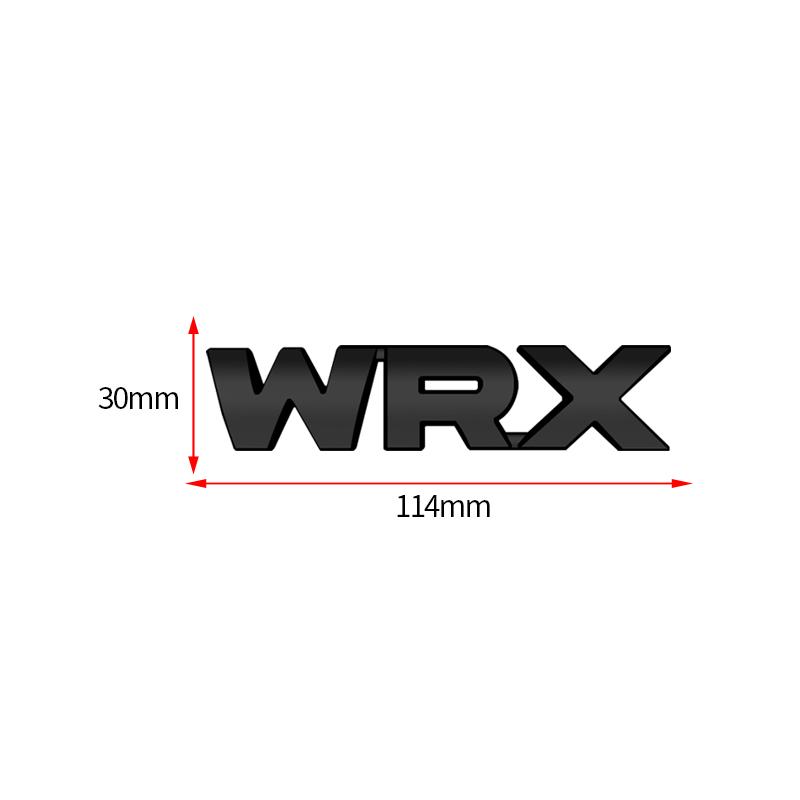 3D For Subaru WRX Grille Logo Emblem Glossy Black Chrome Silver Red Metal Badge Decal Trunk Decal Car Sticker Accessories nn1