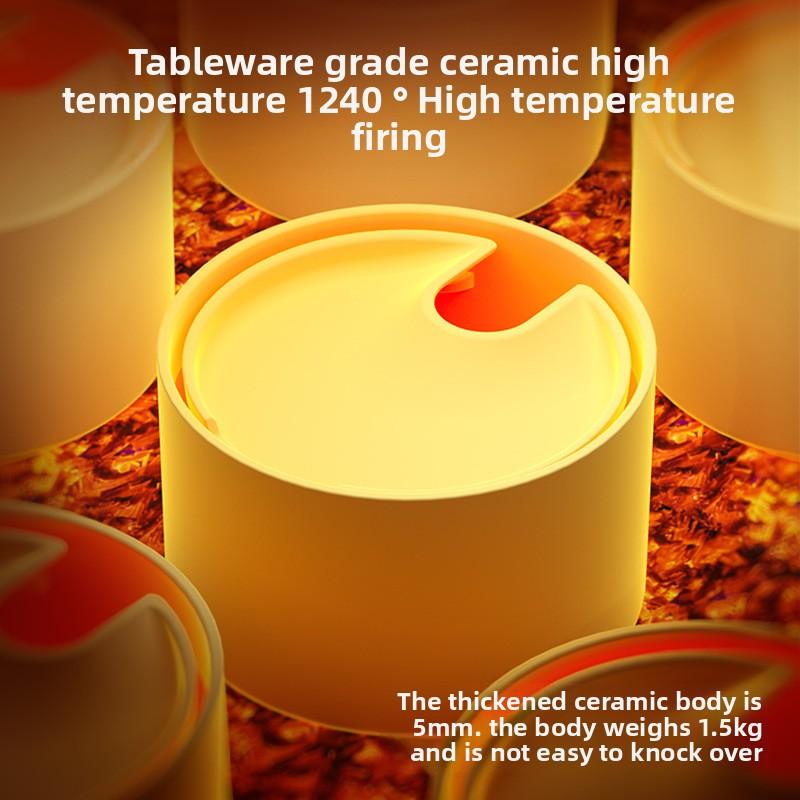 Katze Automatischer Keramik-Wasserspender Haustier-Wasserspender Tränke Unplugged Durchflusszirkulation Hund Katze Wasserfutterspender