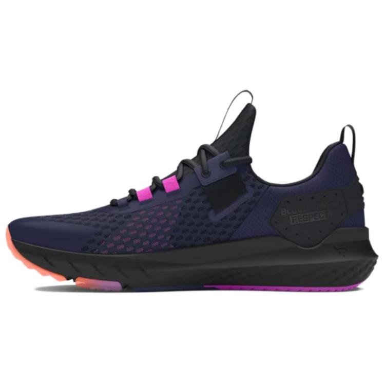 Under Armour Project Rock BSR Midnight Navy Flare Orange Herre Sneakers Blå Svart 3027344-402