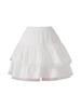 New Petite French Ballet A-line Fluffy Lace Pleated Skirt