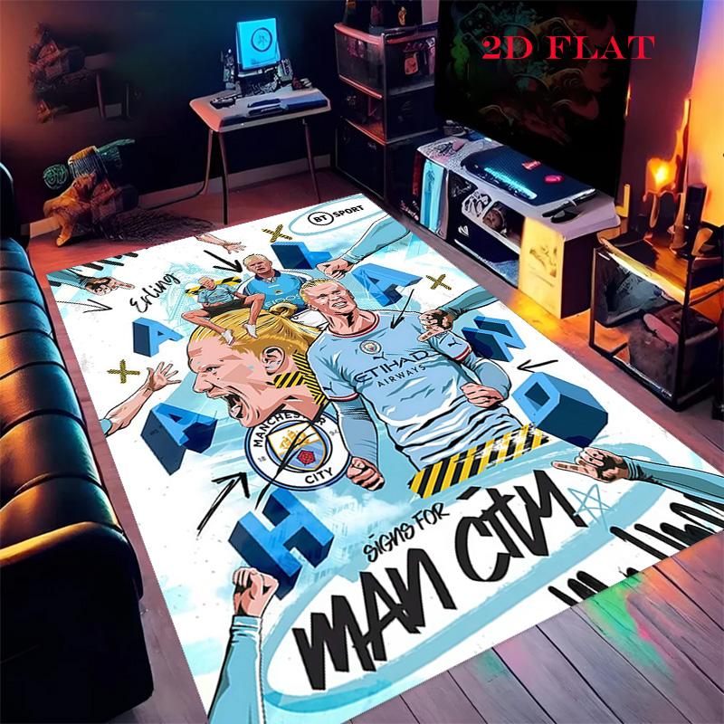

Manchester City Carpet Rug for Living Room Bedroom Home Sofa Decoration,Kids play Nonslip Floor Mat 40x60cm( 15x23in )