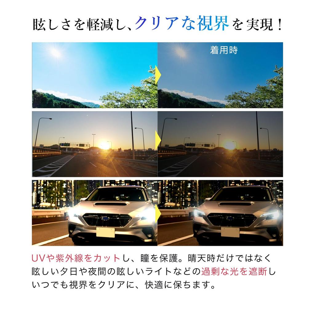 Ulterra Men's and Women's Polarized Sunglasses with UV Protection, Lightweight, Unisex, for Driving and Cycling (Black)