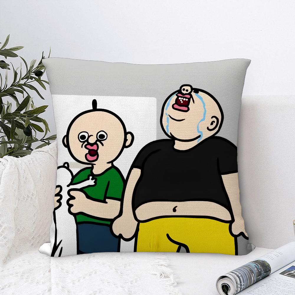 Bbangbbangs Diary Cartoon Pillow Case Sofa Decorative Home Double-sided Print Plush Throw Pillow Covers Cushion Decor Cover
