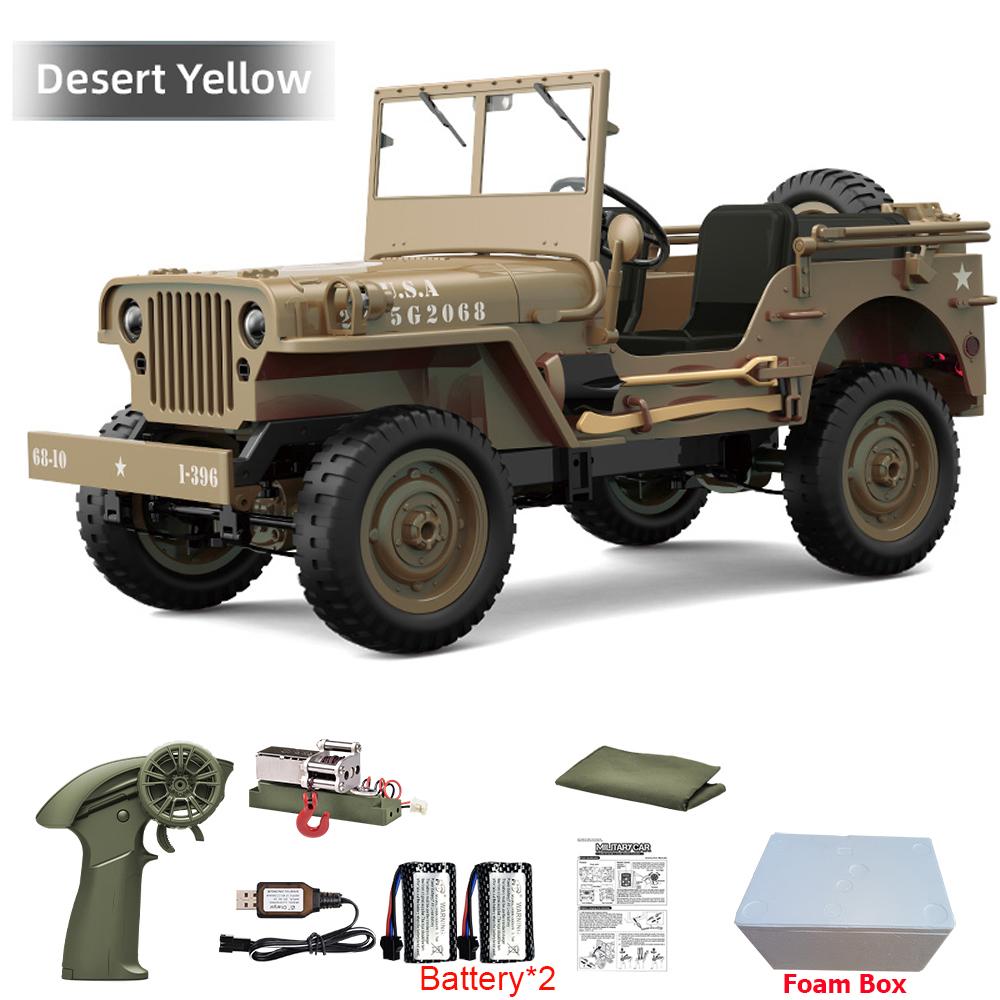 JJRC C8815 Auto RC 1/10 WILLYS 1941 4WD RTR RC Crawler Auto Telecomandata 2.4G Arrampicata Fuoristrada Camion RC Militare Giocattoli Regalo