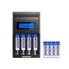 8-piece AAA 1250mAh Rechargeable Battery Set: Can Use No. 7 Charger for No. 5 Batteries.