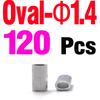 MNFT 120Pcs Aluminum Fishing Line Tube Crimp Sleeves Connector Ferrules Rope Crimping Sleeve Boat Fishing Pipe for Leader Riggin