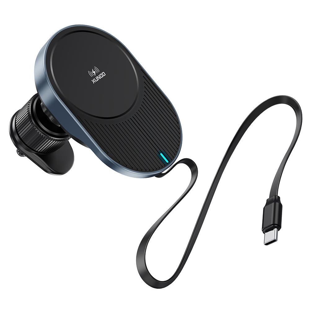 

XUNDD XDCH-076 15W Автомобільний тримач для телефону Бездротова зарядка з висувним кабелем Type A