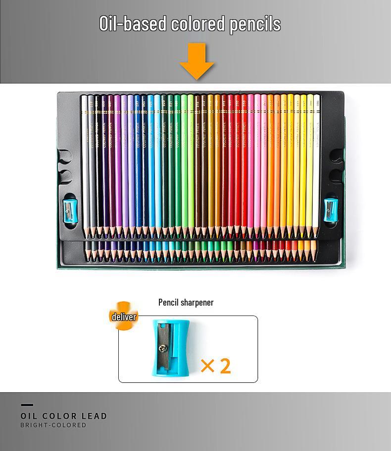 200 OBOS Professional Water-Soluble Oil-Based Colored Pencils for Painting, Sketching, Drawing, and Hand-Painting