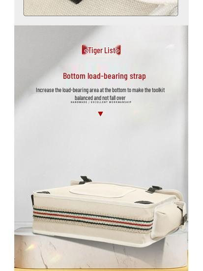 Electrician's Wear-Resistant Canvas Crossbody Tool Bag