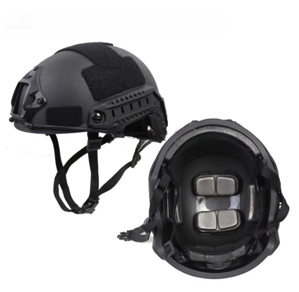 FAST Fiberglass Helmet with Wendy Suspension and Thickened Sponge Liner - 1.5kg Anti-Riot, Anti-Smash Tactical Training Helmet