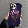Black Spider Element Animal Print Phone Case For iPhone 16 Pro Max 15 14 13 12 11 XS X 8 7 Plus SE 2022 Shockproof Back Cover