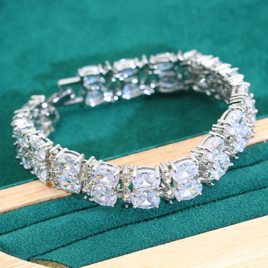 Самый продаваемый модный легкий роскошный женский браслет из циркония для костюма, аксессуары для одежды