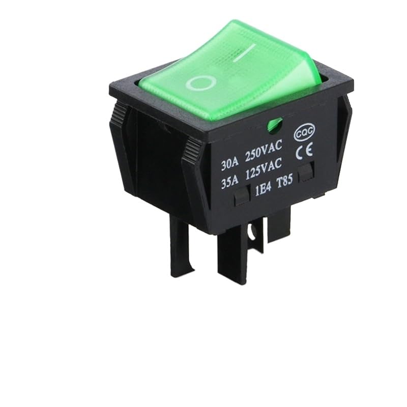 1PCS 30A High Current Plastic Rocker Switch 30A 250VAC 4PIN 6PIN(Red 6pin)