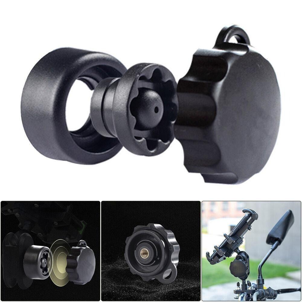 

Black Anti-theft Knob Plastic Pin-Lock NEW Security Knob Key Motorcycle Phone Holder Mount Tool