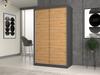 Iga Wardrobe 120C ANTHRACITE ARTISAN