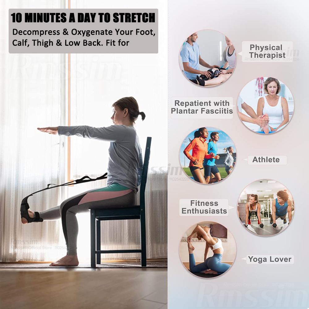 Yoga Ligament Stretching Belt Foot Rehabilitation Strap Plantar Fasciitis Leg Training Foot Ankle Joint Correction Sports Rop
