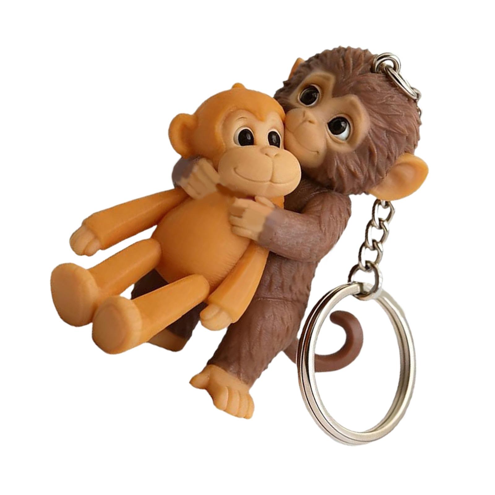 

Забавная брелок-брелок с дизайном обезьяны для повседневного использования Маленький и прочный Пластиковый компонент Декорация Отлично подходит для офиса и школы