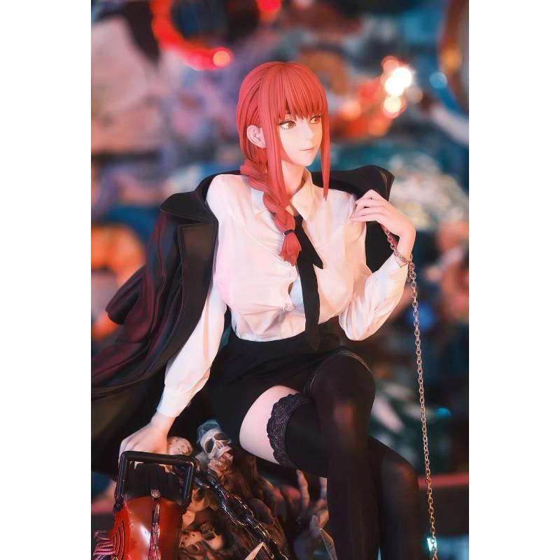 In Stock Hhs 46cm Anime Chainsaw Man Figure Makima Action Figures Pvc Statue Desktop Ornamen Collection Model Toys Gifts