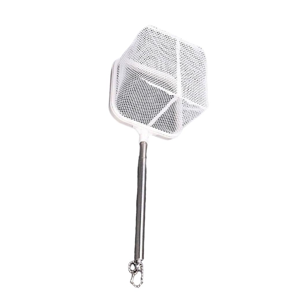 Fish Net for Fish Tank Telescopic Rod with Removable Head for Catching Shrimp Crab Commercial Use with Suction Cup