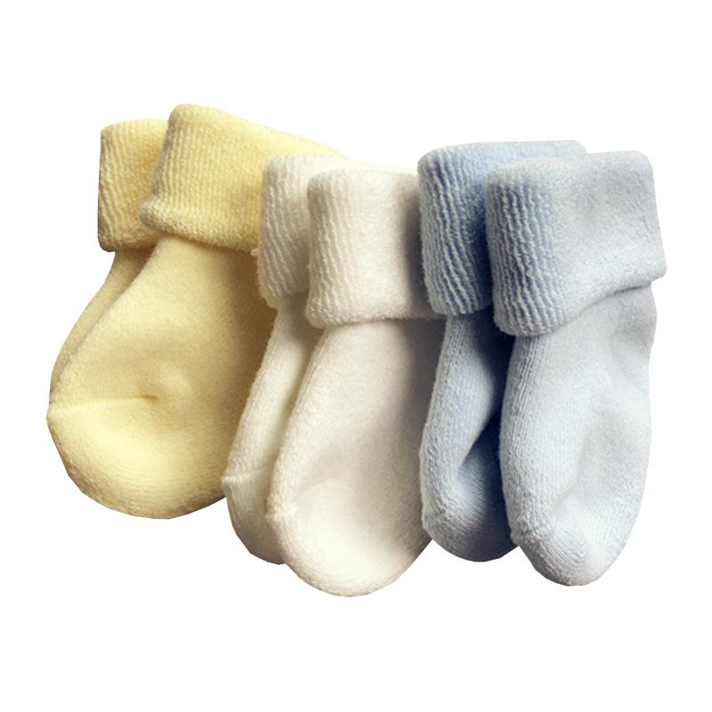2Pair/lot New Baby and Children's Socks 0-1 Year Old Autumn/Winter Cotton Warm Boys and Girls' Baby Socks