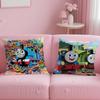 T-Thomas The Train Pillow Case Soft Plush Fabric Double-Sided Printed Cushion Cover Warm Winter Sofa Pillow Case
