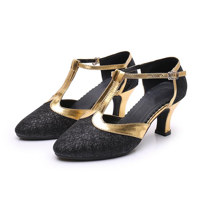 Women Girls Indoor Ballroom Tango Salsa Latin Dance Shoes Party Heels 5.5cm Heels