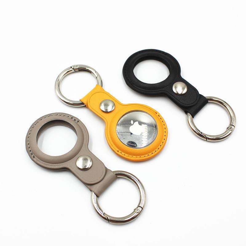 Leather Protective Case for Apple AirTag Bluetooth Tracker - Compatible Across Europe and the United States
